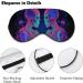 Glow in The Dark Skeleton Sleep Eye Mask & Blindfold for Women Men - Elastic Strap, Perfect for Sleep, Travel, and Nap - Buy Online on GoSupps.com