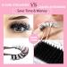 Russian Strip Lashes with Clear Band - D Curl Cat-Eye 12mm Wispy False Eyelashes | 14 Pairs | Heracks - Buy Online on GoSupps.com