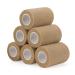 Legal bandage Association Self -adhesive 7.5cm x 4.5m 6 rolls fixing sords self -adhering cohesive bandage for first aid Dog veterinary wrap Sport Elastic bandage for wrist feet (skin tone) 7.5cm skin color