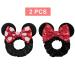 TEKI 2 Pack Mouse Ears Sequin Scrunchies - Red+White Spot Velvet Hair Accessories for Women and Girls - Buy Online on GoSupps.com