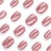 Buy Mouyouglow Press On Nails - Short Squoval Nude Pink Cat Eye Glossy Artificial Nails with Glue - Q32 - Buy Online on GoSupps.com