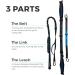 FITLY Dog Running Waist Belt - Running Dog Lead - Canicross Harness Carry Personal Items Running Walks Hikes - Waist Leads For Dogs with Belt Pouch Converts into Canicrossing Line Blue - Buy Online on GoSupps.com