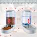 Gravity Pet Feeder and Waterer Set - Automatic Cat and Dog Food Bowls - Gray - Suitable for Small, Medium, and Large Pets - Buy Online on GoSupps.com