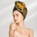 Bees and Honeycombs Microfiber Hair Towel - Soft Super Absorbent Coral Velvet Wrap for Long Curly & Thick Hair | Quick Dry Hair Cap - Buy Online on GoSupps.com