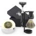 Premium Shaving Set for Men - Triangular Razor Badger Hair Brush Stainless Steel Bowl & Shaving Soap | International Shipping Available - Buy Online on GoSupps.com