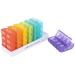 e-Pill 8 Times a Day x 7 Day Large Weekly Pill Organizer Vitamin and Medicine Box - Multicolor