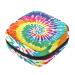 Colorful batik-background pattern women's napkin storage bag menstrual pad bag portable menstrual cup bag with zipper for teenagers girls women women