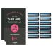 by Amazon Men 5 Blade Razor Replacement Cartridge (12 pieces) (Previously Solimo brand) 12 Count (Pack of 1) 12 Refills