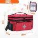 Portable Pill Bottle Organizer & First Aid Kit Bag - Red | Travel & Home Medicine Storage Solution - Buy Online on GoSupps.com