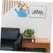 Zerodeko Floral Decor Pendant Art Decorative Backyard Ornament Iron Flower Pastoral Front Courtyard Novel Wall Yard Blue 28x27.5cm - Buy Online on GoSupps.com