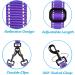 Petbonus Double Dog Leash for 2 Dogs - Adjustable Reflective & Padded Handles for Medium to Large Breeds - Purple - Buy Online on GoSupps.com