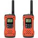 Motorola Solutions, Portable FRS, T605_H2O, Talkabout, Two-Way Radios, Emergency Preparedness, Rechargeable, 22 Channel, 35 Mile, Orange W/Black, 2 Pack