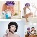 Arqumi 2PCS Large Silk Hair Bonnet for Sleeping | Adjustable Satin Bonnet Sleep Cap | Elastic Stay On Head | Long Curly Thick Black Hair | Women's Hair Care - Black & Purple - Buy Online on GoSupps.com
