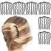 Vintage Hair Side Combs for Women and Girls - Set of 6 Metal Hair Combs Hair Comb Hair Fork Clip Side Comb Hair Accessories