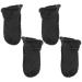 Abaodam 2 Pairs Winter Fluffy Shoes Inserts Cozy Clog Liner Skates That Attach to Shoes Clog Liners Replacement Unisex Shoe Liners Furry Plush Men and Women Hairy White Shoes Black 24.5X10CM