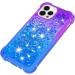 Shop Tivenfezk Nadoli Glitter Sand Shell for iPhone 15 Pro - Shockproof Silicone Gradient Case & Transparent Bumper Cover - Buy Online on GoSupps.com