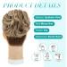 Synthetic Curly Hair Scrunchie Bun Extension - Light Brown to Ash Blonde - Buy Online on GoSupps.com