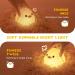 Unede LED Nachtlicht f r Kinder Dimmbares Kawaii Dodo Duck Nachttlicht aus Silikon USB Lampe f r Babyzimmer ideales Geschenk f r Kinder (Baby Benson) - Gelb - Buy Online on GoSupps.com