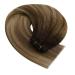 Youngsee Tressen Real Hair Balayage Weaving Extensions - 45cm Double Tresse #4/10/16 for Natural Brown Blonde Styles 100g Invisible Hairpin - Buy Online on GoSupps.com