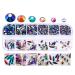 12 Grids Glass Nail Art Decorations Multi-Shape Multi-Size Nails Ornaments Manicure Decor DIY Crafts Accessories Nail Art Decoration 3d