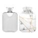 Hot Water Bottle 2L with Cover White Marble Gold Line Hot Water Bag for Pain Relief Hand Feet Warmer Winter