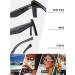 SERONI TR90 Cat Eye Blue Light Blocking Glasses | Anti UV Computer & Reading Glasses for Women & Men | Stylish Black Red Yellow Frames - 54mm - Buy Online on GoSupps.com