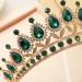 Kamirola Princess Crown Headband for Women and Girls - Crystal Bridal Tiara for Wedding and Party (Green) - Buy Online on GoSupps.com