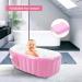 Baby Inflatable Bathtub  Portable Infant Toddler Bathing Tub Non Slip Travel Bathtub Mini Air Swimming Pool with Air Pump  Pink - Buy Online on GoSupps.com