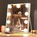 Manocorro Hollywood Vanity Mirror with 9 LED Bulbs & 3 Color Lighting Modes - Smart Touch Control - Plug in Light Up (White) - Buy Online on GoSupps.com