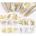 Lycegery 3D Butterfly Nail Charms - Gold and Silver Alloy Rhinestone Nail Art Decorations - Buy Online on GoSupps.com