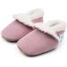 Dotty Fish Suede Baby Slippers | Warm Fleece Lined | Non-Slip Soft Sole Infant Toddler Shoes for Boys Girls, 0-6 Months to 5-6 Years | 2-3 Years Soft Pink - Buy Online on GoSupps.com