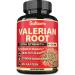 High Potent Valerian Root Extract Capsules - 9 Natural Herbs 4105mg Equivalent - Relaxation, Joyful Mood and Healthy Sleep Support - 90 Vegan Caps 3-Month Supply