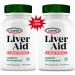 Liverite Liver Aid with Milk Thistle 2-Pack 150 Capsules (Total 300), Liver Support, Liver Cleanse, Liver Care, Improves Energy