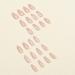 SINLOV Long Almond Fake Nails Glossy Pink Nude Press on False Nails Eyes Ballerina Artificial Finger Nails French Full Cover False Nails for Women and Girls - Buy Online on GoSupps.com
