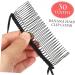 FRCOLOR Banana Side Comb Elastic Stretch Combs Hair Clips for Curly Hair Curling Angel Hair Pins Clip Clip Clip Hair Comb Women Headdress Ponytail Clamp 11x4cm black - Buy Online on GoSupps.com