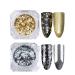 Ruluti Silver Flakes Nail Aluminum Sequins Bling Mirror Nail Glitter Powder Paillettes Nail Art Decoration