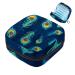 Storage bags for women's bandages peacock feathers navy bluers background portable menstrual pad pocket panty lips tampons women's bandages storage holder for women school office multicolored 09