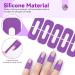 Saviland Nail Polish Protection - 99.99% UV Shield 100 U-Shaped Pieces for Beginners & Home Manicure - Purple Nail Skin Guard - Buy Online on GoSupps.com
