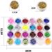 Body Glitter Face Glitter Festival Glitter Hair Glitter Nail Glitter Nail Art Kit Cosmetic Glitter for Wax Melts Art Nail Crafting Card Making Scrapbooking Party (24 Colors) Colour 1 - Buy Online on GoSupps.com