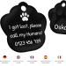 ENGRAVO Custom Black Dog Tag Paw - Personalized Engraving - Large 33mm for Pets - International Shipping Available - Buy Online on GoSupps.com