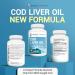 Dr. Berg Cod Liver Oil Capsules - Omega-3 DHA & EPA  Vitamins A & D - New Formula  No OxBile  No Aftertaste - 90 Capsules - Buy Online on GoSupps.com