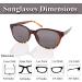 Fiore Cateye Bifocal Reading Sunglasses for Women - Designer Brown/Leopard Sunglass Readers 4.0x | Stylish UV Protection - Buy Online on GoSupps.com