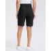 SANTINY Women's 9'' High Waisted Golf Hiking Shorts - Quick Dry Bermuda with Zipper Pockets - Black XL - Buy Online on GoSupps.com