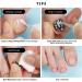 Glitter Marble Mermaid Toenail Art Stickers - 8 Sheets Self-Adhesive Full Toe Wraps & Nail Files for Women & Girls | Shop Internationally - Buy Online on GoSupps.com