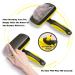 BORUHOLI Self-Cleaning Slicker Brush and Comb Kit for Dogs, Cats, and Pets - Deshedding Tools (Yellow) - Buy Online on GoSupps.com