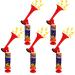 5PCS Football Air Horn Hand Push Pump Mini Air Horn Pump Party Noise Maker Celebration Birthday Party Gift Fit Candy Bag Can Fans Trumpet