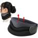 Xinchi neck support neck pain neck ruff with Velcro fastener neck bandage support breathable -active collar ergonomics adjustable neck collar for women men black
