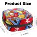 American Fat Food Pattern Menstrual Cup & Nursing Pad Holder - Multi-colored Sanitary Pads Bag for Teen Girls & Women | First Period Kit - Buy Online on GoSupps.com