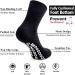 Non-Skid Diabetic Socks for Men Women | Non-Binding Crew Socks with Grips | Half Cushioned & Non-Slip | 4 Pairs Black | Size 10-13 - Buy Online on GoSupps.com