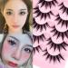 Shop Okdeals 5 Pairs Thai Style Spiky 3D Wet Look Manga Lashes - Japanese Anime Cosplay Eye Lash Extensions - Buy Online on GoSupps.com